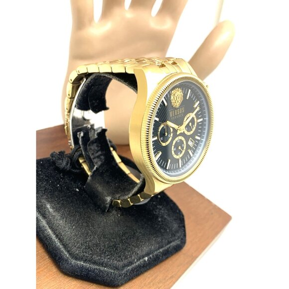 Versus by Versace Men's Watch VSP971021 Chronograph Quartz Gold Steel 45mm - Picture 14 of 14